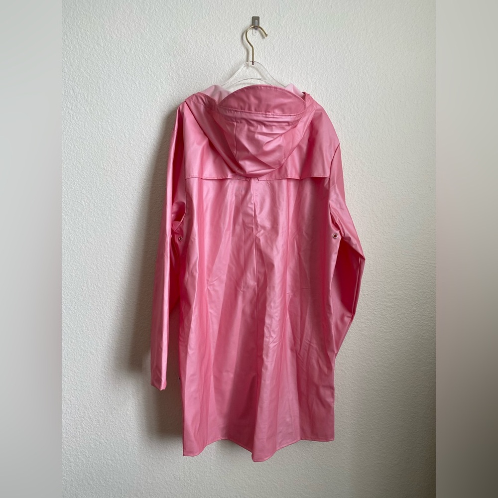 Rains Long Jacket Pink Sky - Picture 6 of 7